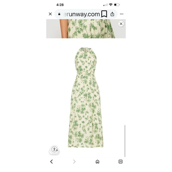 Sandro Annecy linen blend midi dress Size 6 (EU38) - Picture 4 of 16